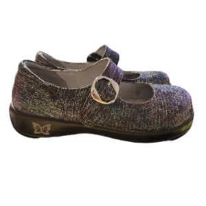 ALEGRIA Kourtney 292 Mary Jane iridescent metallic AURA comfort shoe EU 35 US 5